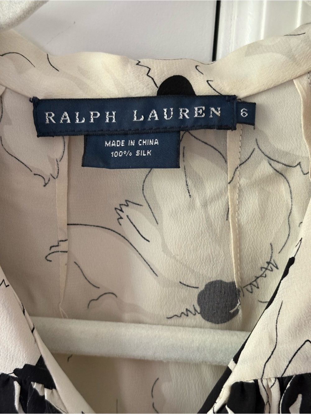 Ralph Lauren Blue Label Floral Silk Dress - Picture 5 of 8